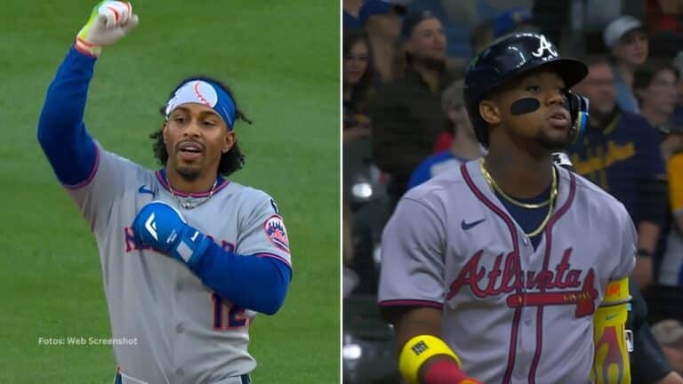 Francisco Lindor con New York Mets y Ronald Acuña Jr. con Atlanta Braves