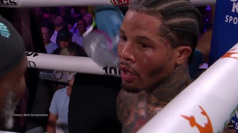 Gervonta Davis en un duelo de boxeo