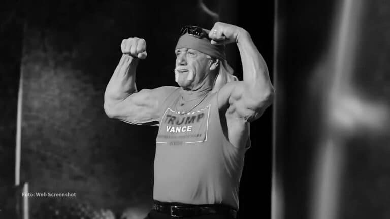 Hulk Hogan en una presentación en la WWE
