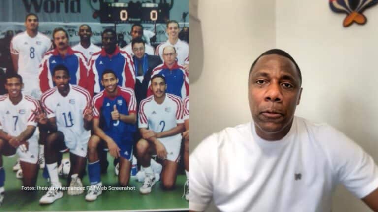 Ihosvany Hernández y el Equipo de Cuba de Voleibol