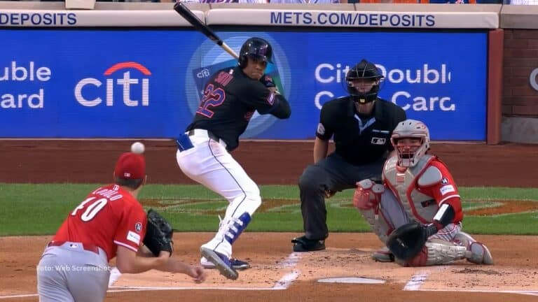 El pelotero dominicano Juan Soto alcanzó 90 hits en la presente temporada MLB 2025.