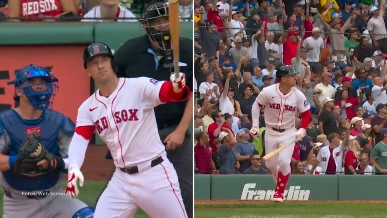 Alex Bregman le dio la ventaja a Boston Red Sox en el tercero de la serie ante Los Angeles Dodgers con un jonrón de dos carreras.
