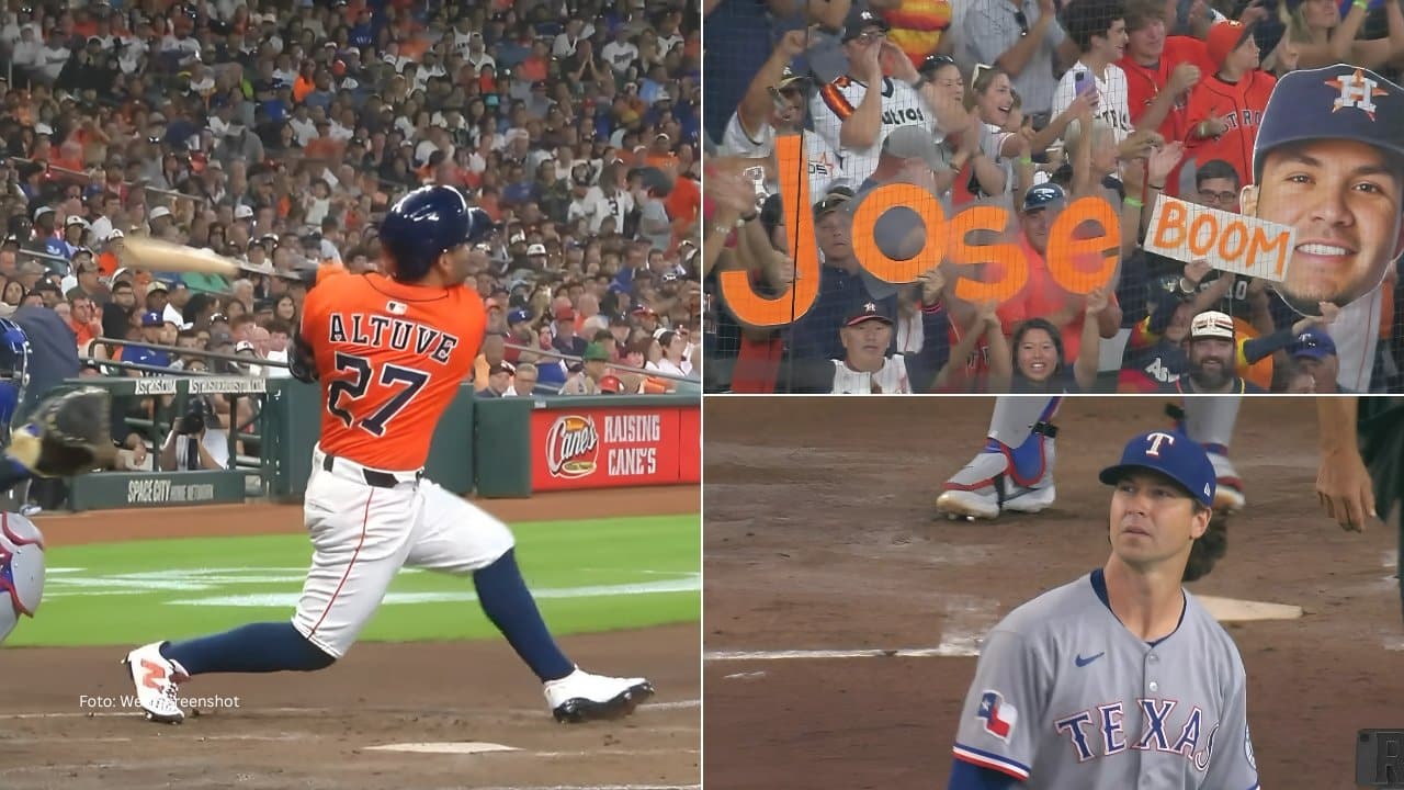 Jose Altuve bateando con Houston Astros, los fanáticos y Jacob DeGrom