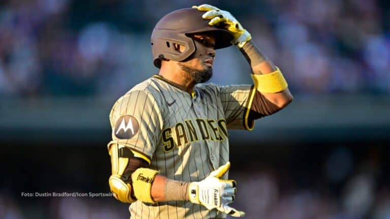 Luis Arráez, San Diego Padres, Foto Dustin Bradford, Icon Sportswire