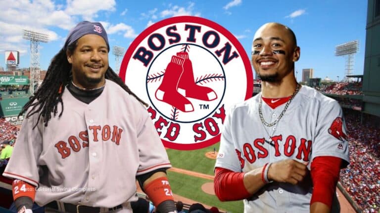 Con Boston Red Sox, Manny Ramírez promedió de bateo .312 y conectó 274 cuadrangulares.