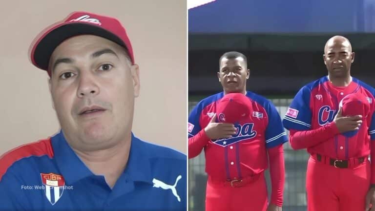 Pavel Otero en un video, German Mesa y Armando Jonhson con equipo Cuba. Prensa Cubana