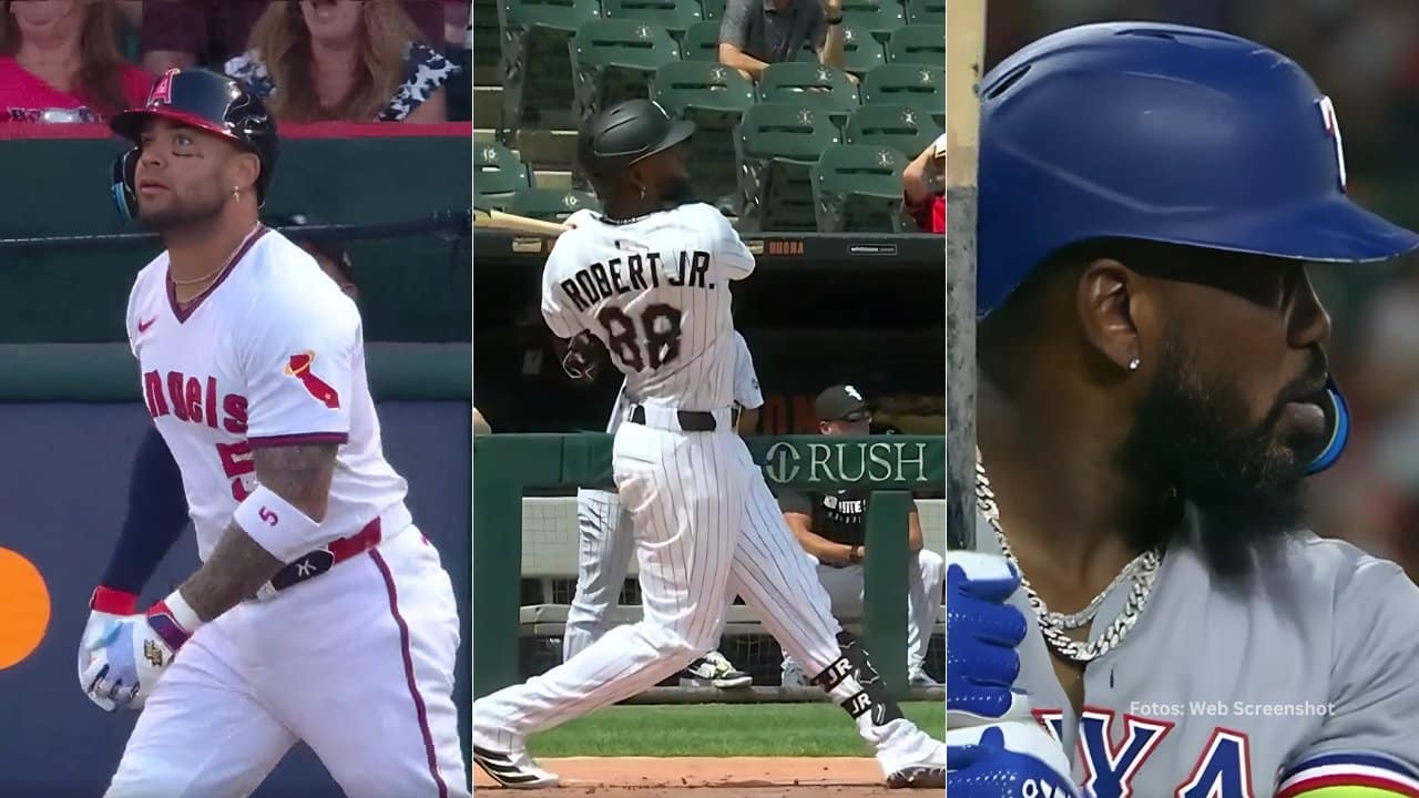 Yoan Moncada, Luis Robert Jr. y Adolis Garcia. Resumen cubanos en MLB