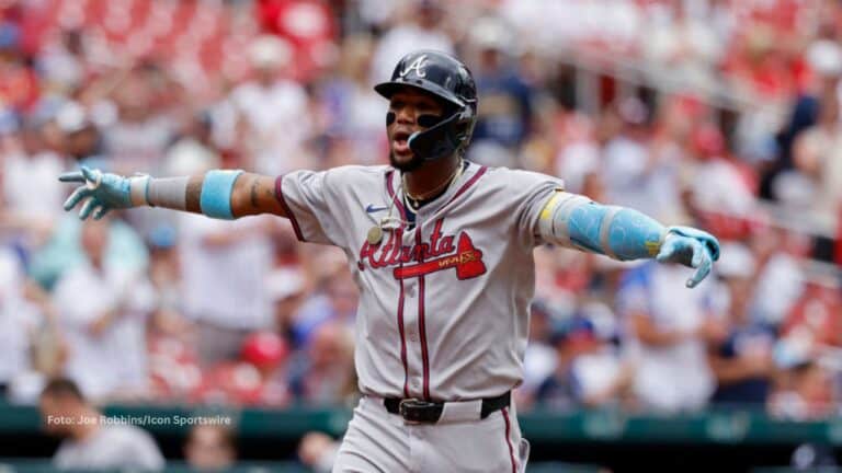 El sabanero Ronald Acuña Jr regresó a los diamantes deportivos cargado de poder, velocidad y astucia, todo con el fin de sumar para Atlanta. Photo: Joe Robbins/Icon Sportswire