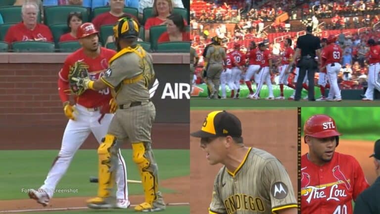 El pelotero venezolano Willson Contreras es el jugador de la Liga Nacional con más pelotazos recibidos actualmente.