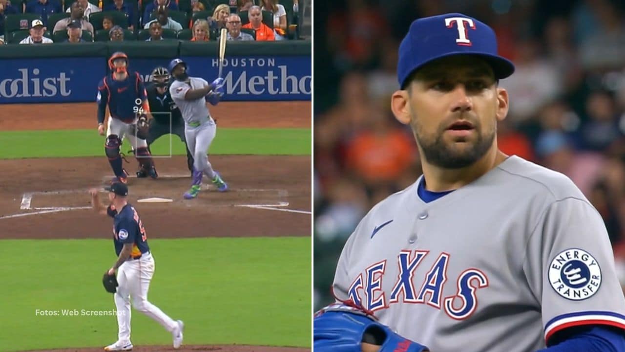 Adolis García fue nuevamente una piedra en el zapato para Houston Astros al conectarle el segundo cuadrangular de la serie.