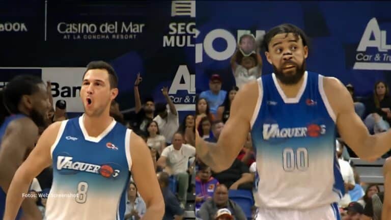 Danilo Gallinari y Javale McGee con Vaqueros de Bayamon en la BSN