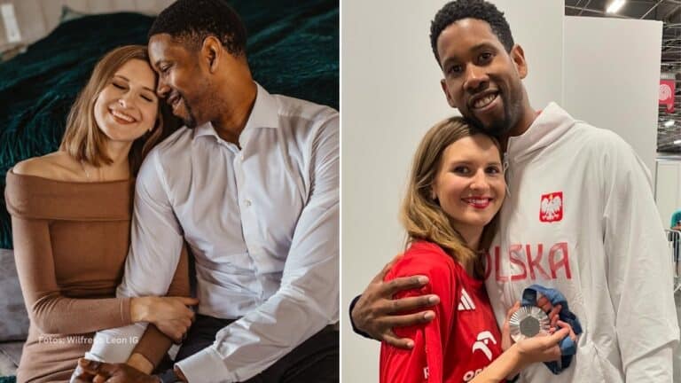 Cubano Wilfredo Leon junto a su esposa