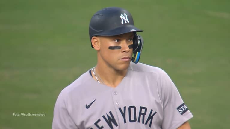 Aaron Judge en un juego con New York Yankees
