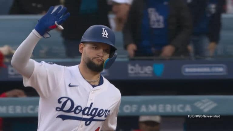 Andy Pages recorre las almohadillas con Los Angeles Dodgers
