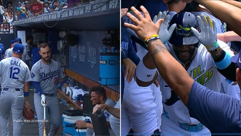 Yandy Díaz fue la figura ofensiva de Tampa Bay Rays en la victoria ante Los Angeles Dodgers con par de cuadrangulares.