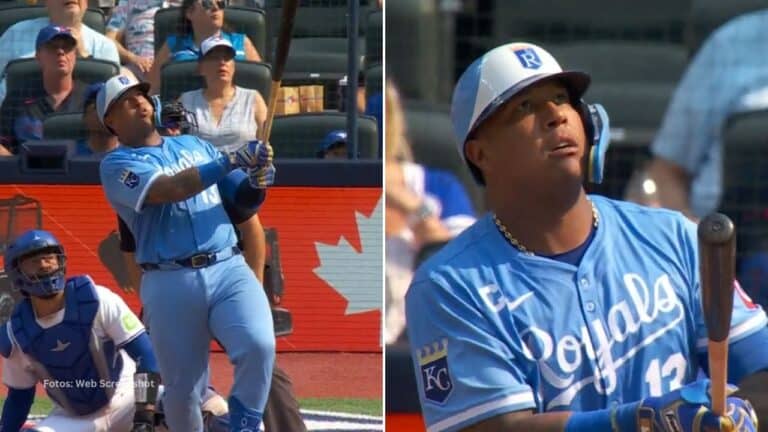 El pelotero venezolano Salvador Pérez también dejó atrás una marca del histórico George Brett dentro de la franquicia de Kansas City.