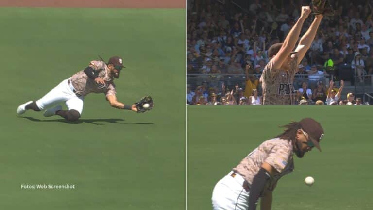Fernando Tatis Jr. volvió a hacer una extraordinaria atrapada, nada más y nada menos que ante Los Angeles Dodgers.