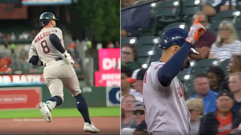 Christian Walker y Carlos Correa con Houston Astros