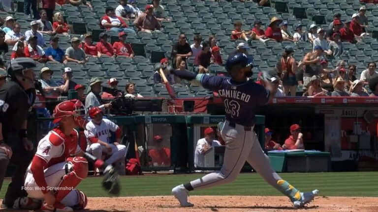 El dominicano Junior Caminero además llegó a 100 remolcadas por primera vez en MLB.