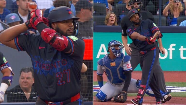 Vladimir Guerrero Jr. está bateando por encima de .350 en sus últimos 18 juegos y en ese lapso acumula cuatro cuadrangulares.