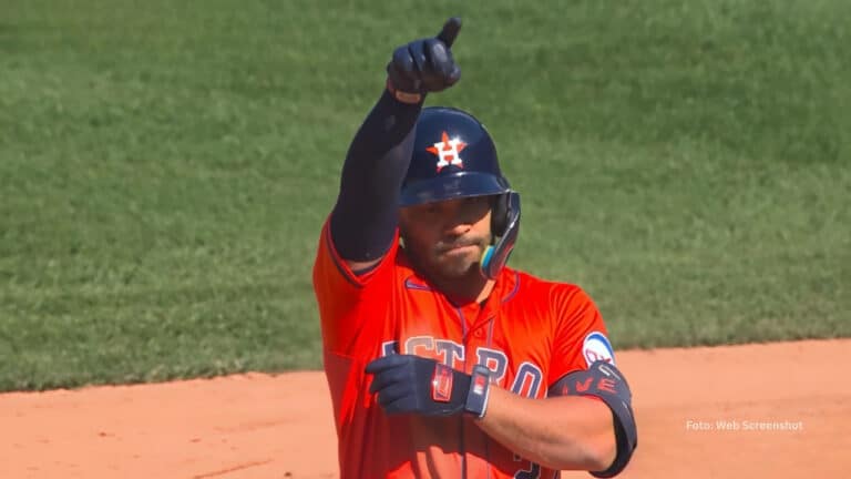 Jose Altuve en un juego con Houston Astros