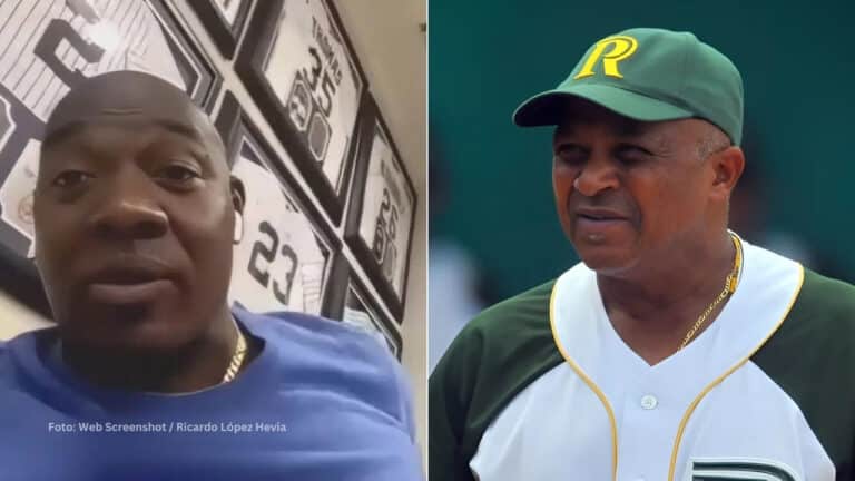 Jose Contreras en una entrevista y Alfonso Urquiola con Pinar del Rio