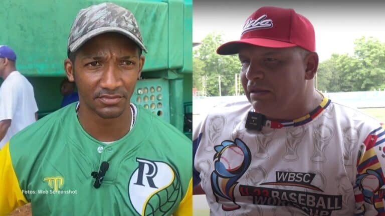 Juan Carlos Arencibia y Eriel Sánchez en una entrevista