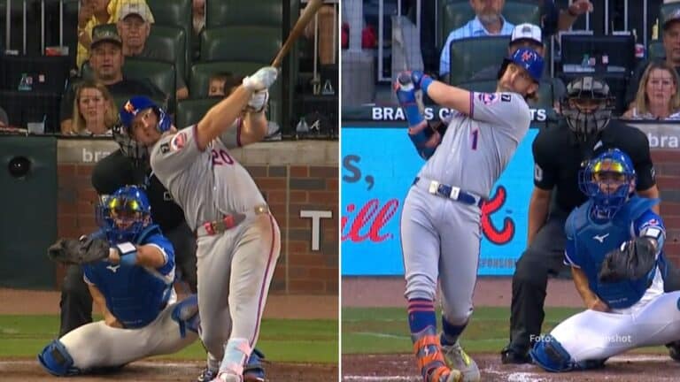 La novena de New York Mets dio una exhibición de poder madero en manero y aseguraron la serie ante Atlanta Braves 2-0.