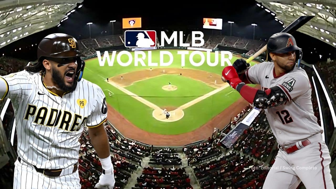 Fernando Tatis Jr, con San Diego Padres y Lourdes Gurriel Jr. con Arizona Diamondbacks. Mexico Seires
