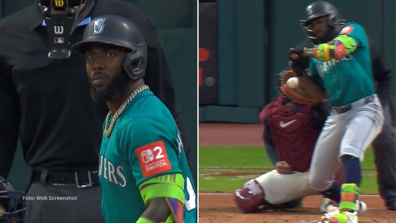 El pelotero cubano Randy Arozarena recibió el tercer pelotazo por parte de un lanzador de Cleveland Guardians en MLB 2025.