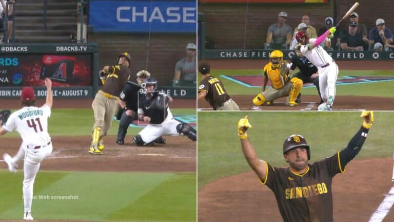 Para el undécimo inning la toletería de San Diego Padres se desbordó ante sus rivales llevándose el triunfo 63 del año.