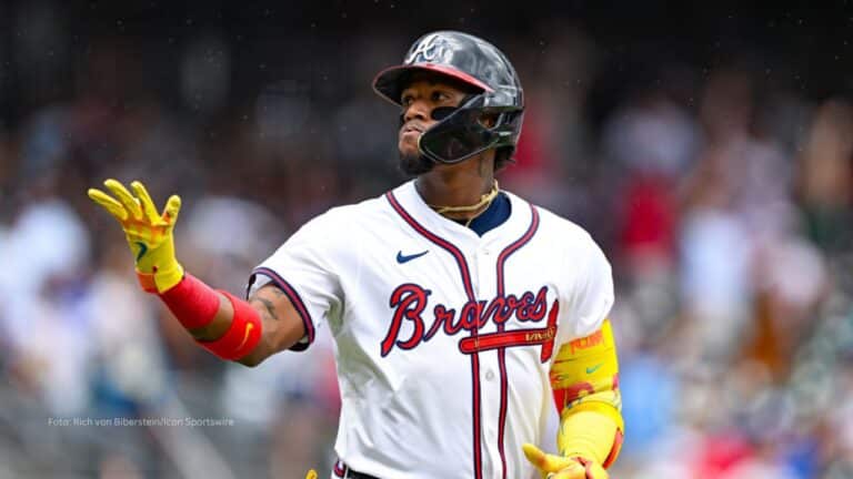 Ronald Acuña Jr. podría ser el pelotero venezolano mejor pagado en la historia de Grandes Ligas.