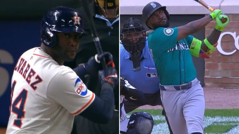 Yordan Alvarez se fue de 2-1 con par de bases por bolas, un jonrón, dos empujadas e igual número de anotadas.
