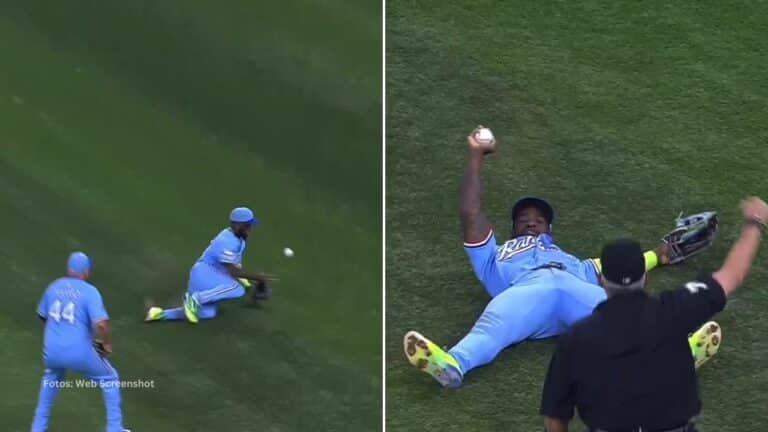 Adolis García solo tiene un error desde el jardín derecho en la temporada MLB 2025.