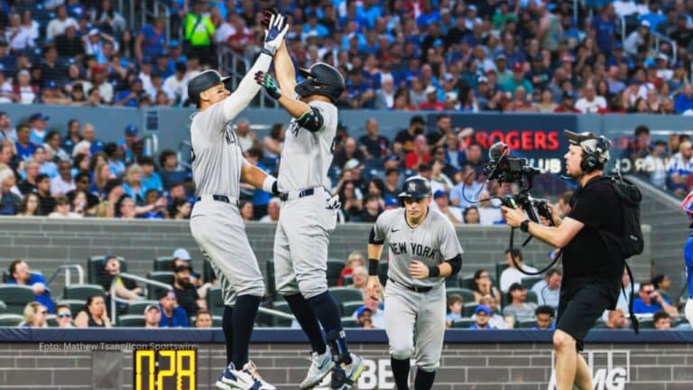 Aaron Judge y Giancarlo Stanton acechan el record de Eddie Mathews y Henry Aaron.