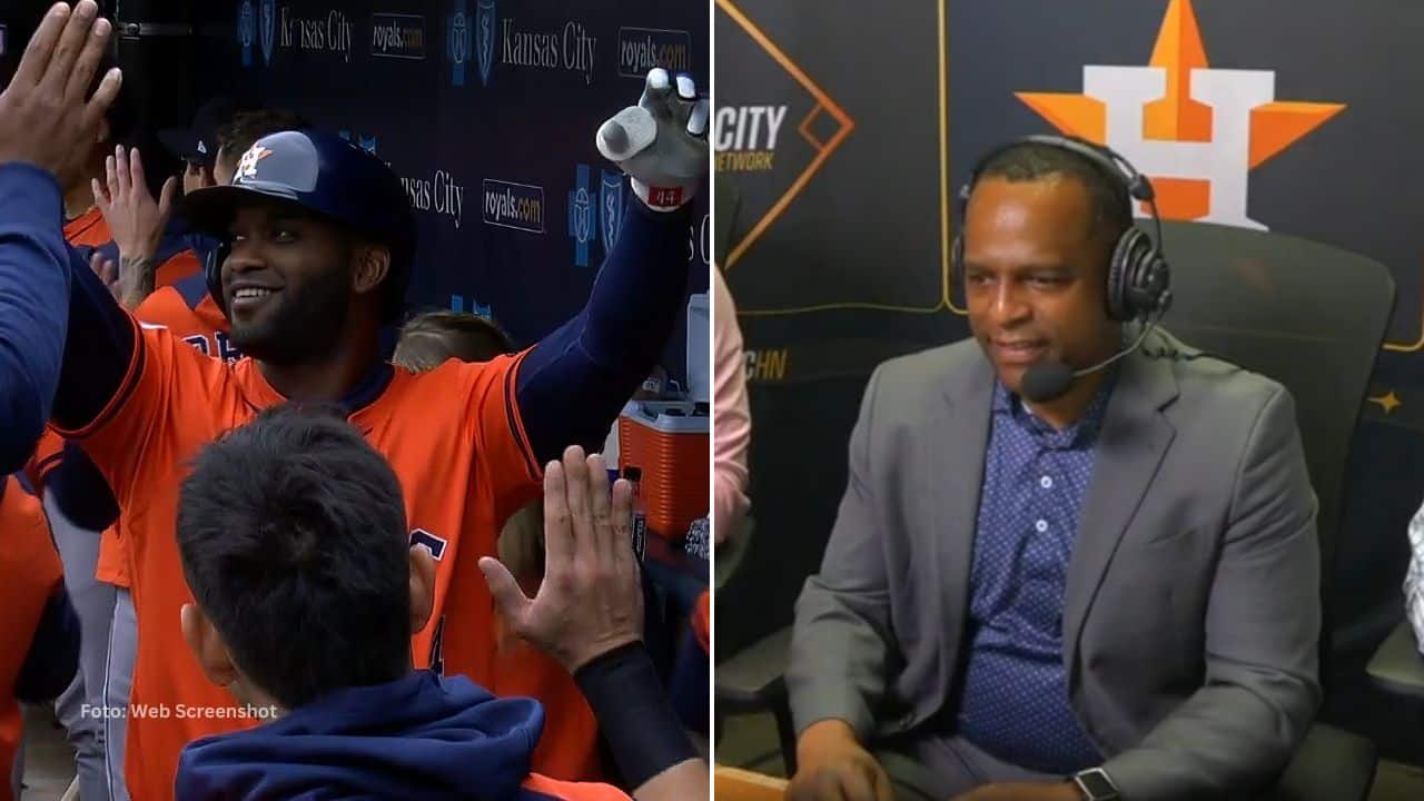 Yordan Alvarez protagonizó este miércoles una noticia alentadora en medio de toda la tormenta que vivió en la últimas horas.