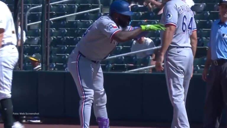 Adolis García viró encendido tras la lesión y promedia más de .400 en los últimos siete juegos.