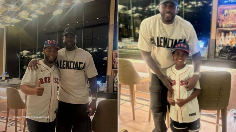 Yasser Gómez refirió un comentario a la gran temporada que vive Aroldis Chapman en MLB 2025.