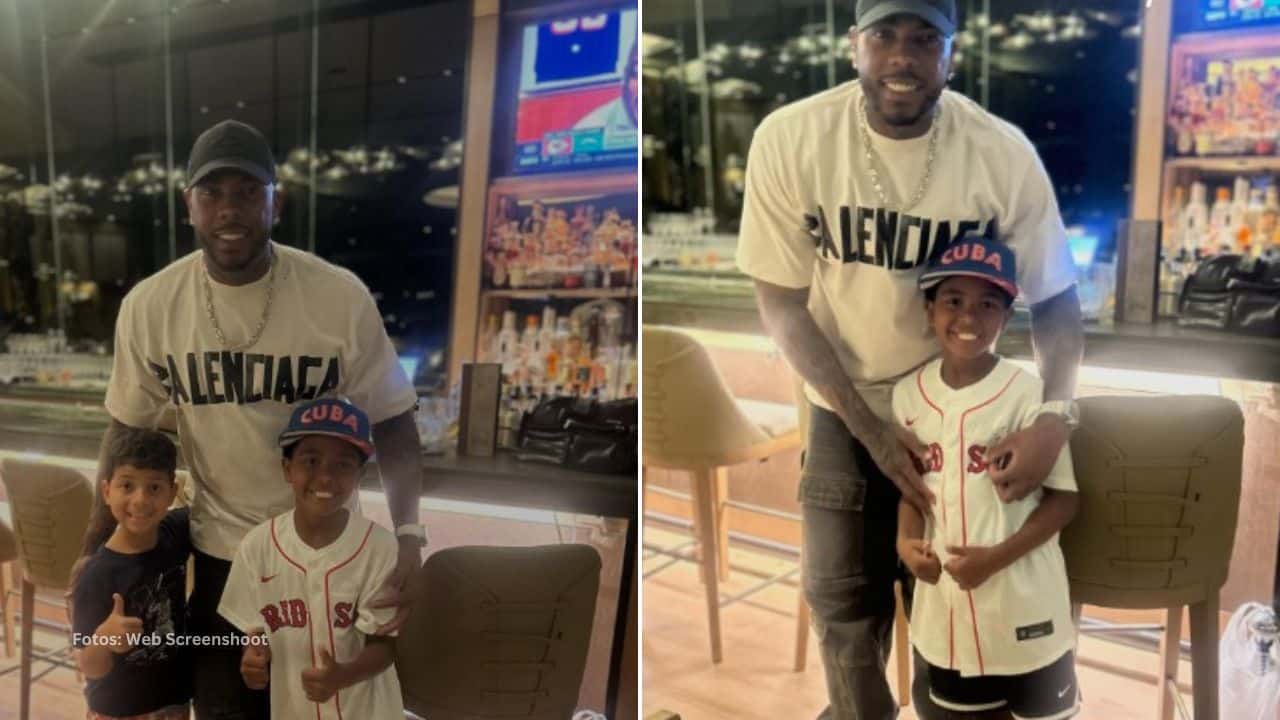 Aroldis Chapman y Yasser Gómez comparten momento único con postales memorables