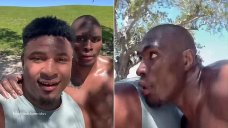 Leonardo Perdomo y Gustavo Trujillo zanjaron sus diferencias con una duelo a golpes.