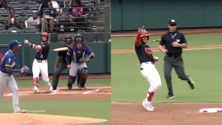 Cesar Prieto bateando y recorriendo las bases con la sucursal Triple-A de St. Louis Cardinals