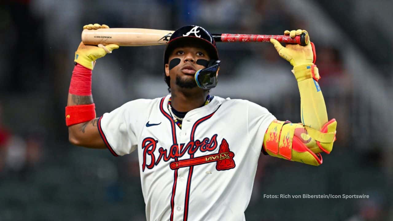 El regreso tardío de Ronald Acuña Jr. alivió al club, pero ya era demasiado tarde para los objetivos a cumplir dentro del calendario. Photo: Rich von Biberstein/Icon Sportswire