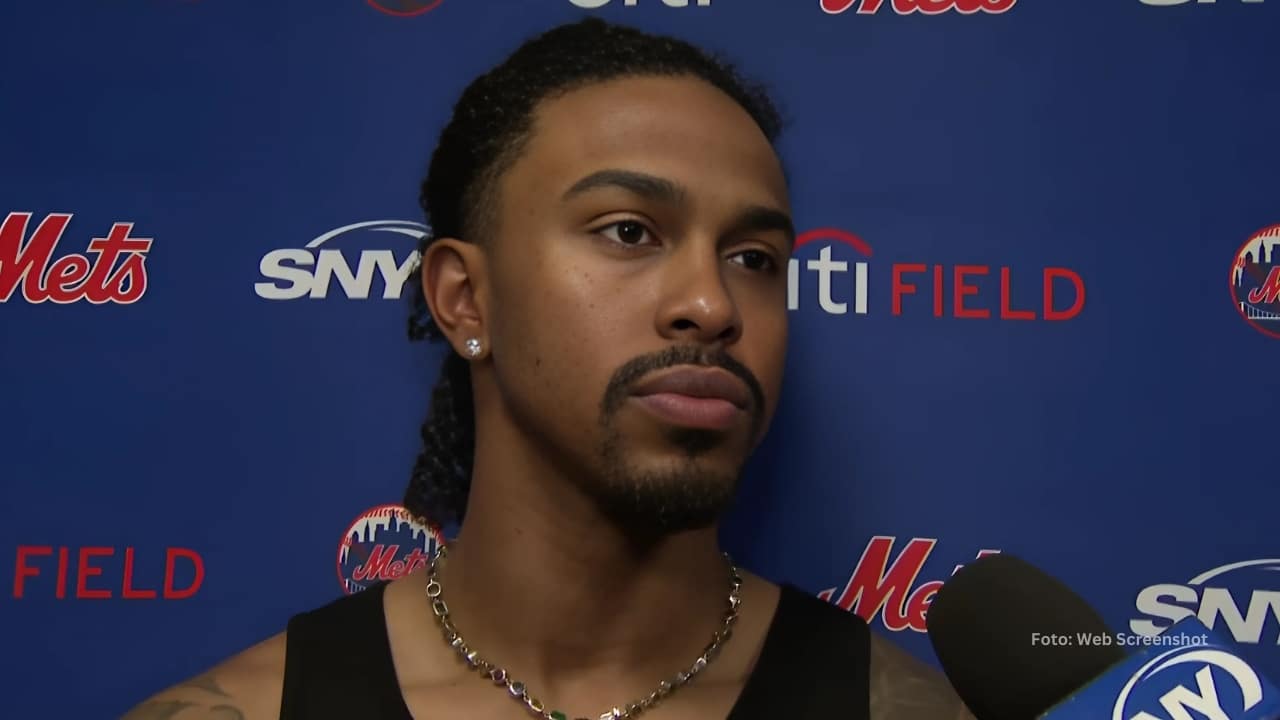 Francisco Lindor en una entrevista tras la eliminación de New York Mets