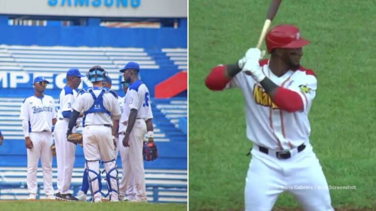 Industriales iba cayendo ante Mayabeque cuando llegó la lluvia e interrumpió una vez más un partido en esta temporada del beisbol cubano.
