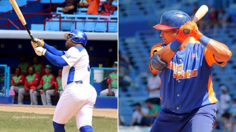 Yasmany Tomas con Industriales y Frederich Cepeda Con Sancti Spíritus. Beisbol Cubano
