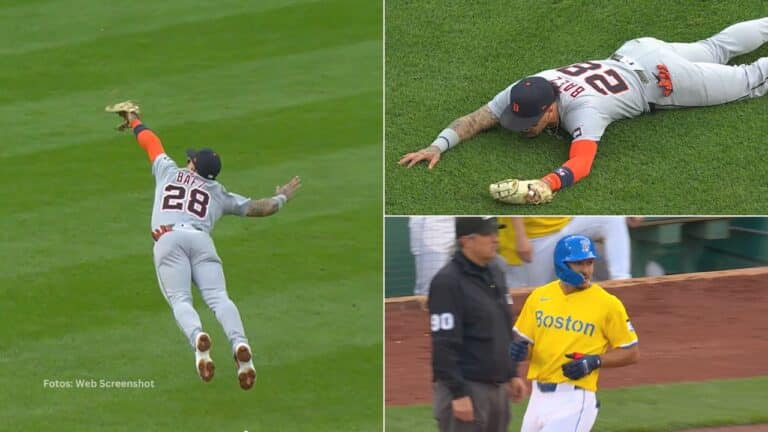 Javier Báez volvió a sacar a relucir su impecable defensa y voló para eliminar una posible carrera de Boston Red Sox.