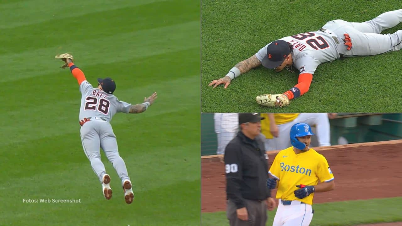 Javier Báez volvió a sacar a relucir su impecable defensa y voló para eliminar una posible carrera de Boston Red Sox.