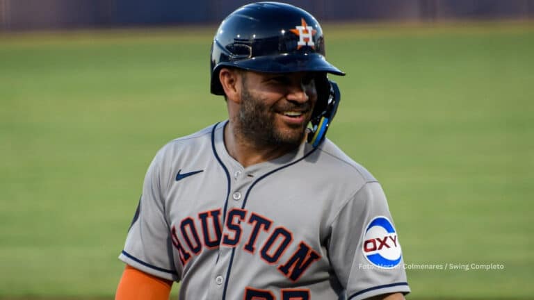 Jose Altuve en un juego con Houston Astros