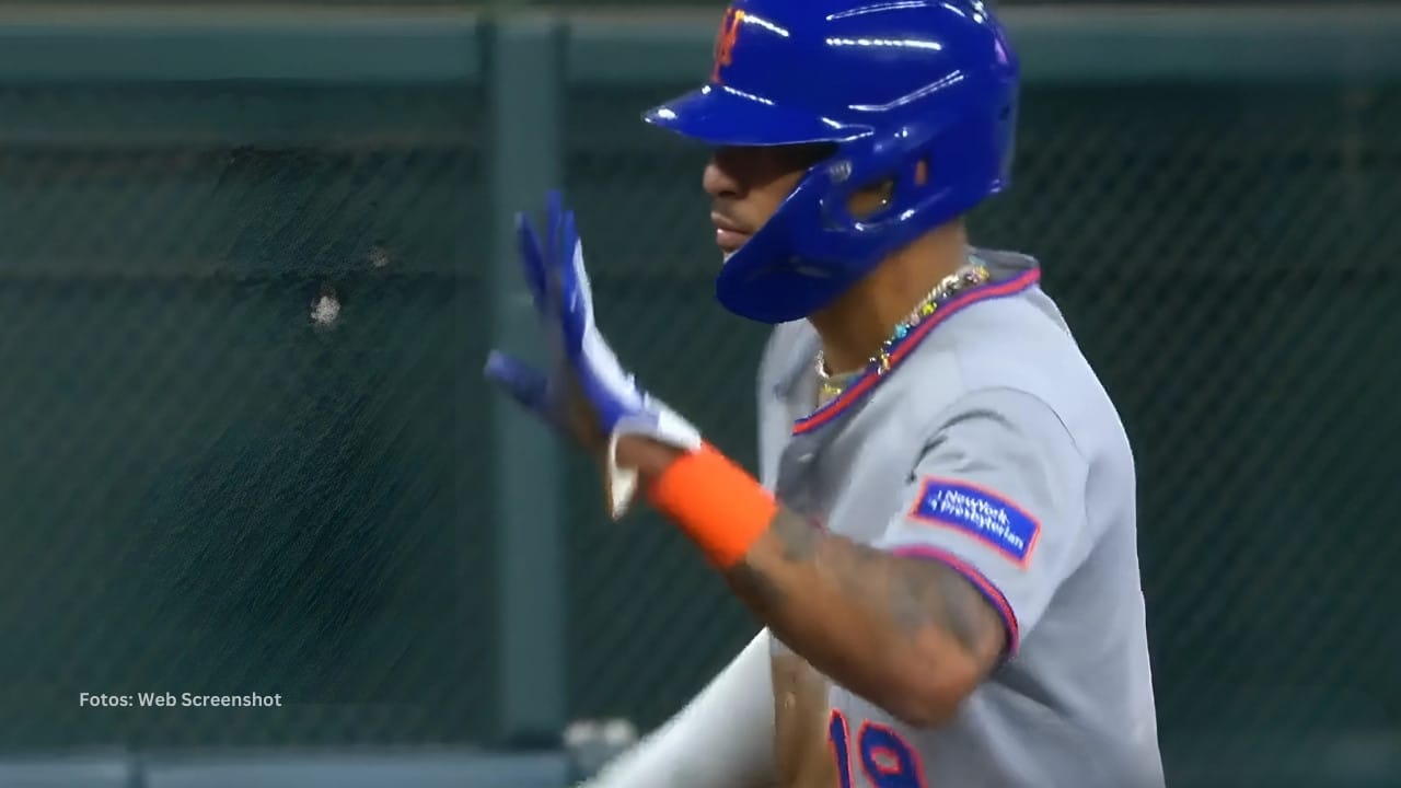 Jose Siri en un juego con New York Mets en MLB