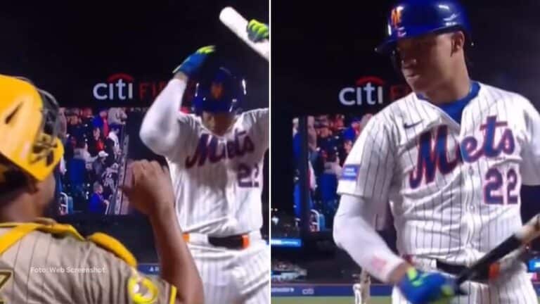 En esta oportunidad, Juan Soto fue sacudido por la ocurrencia de un compatriota latino en la receptoría.